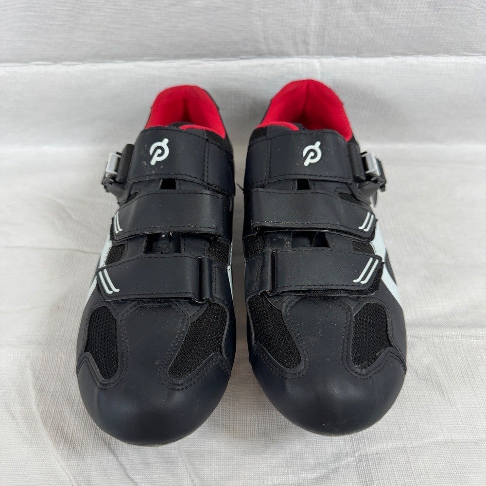 Peloton Cycling Shoes Black Red White PL-SH-02 Size 43 Women 11 - Picture 3 of 7